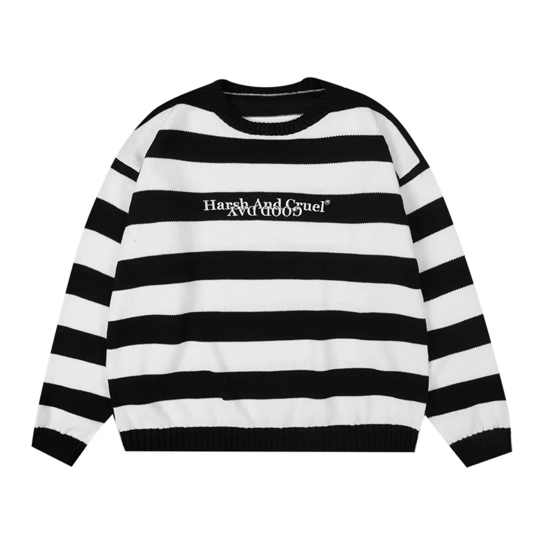 Striped Basic Logo Sweater