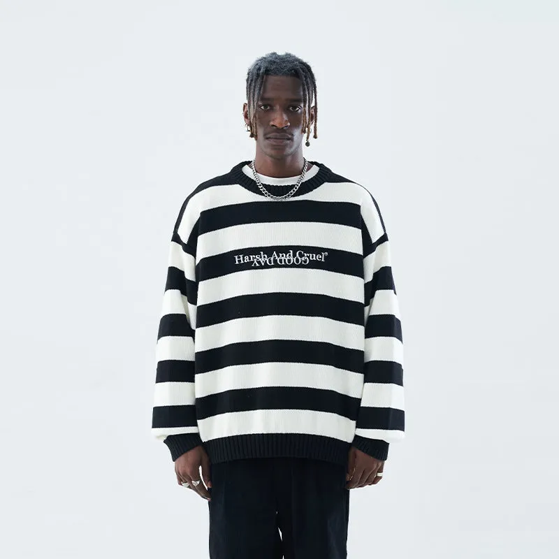 Striped Basic Logo Sweater