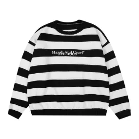 Striped Basic Logo Sweater