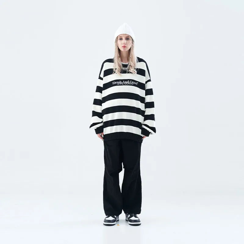 Striped Basic Logo Sweater