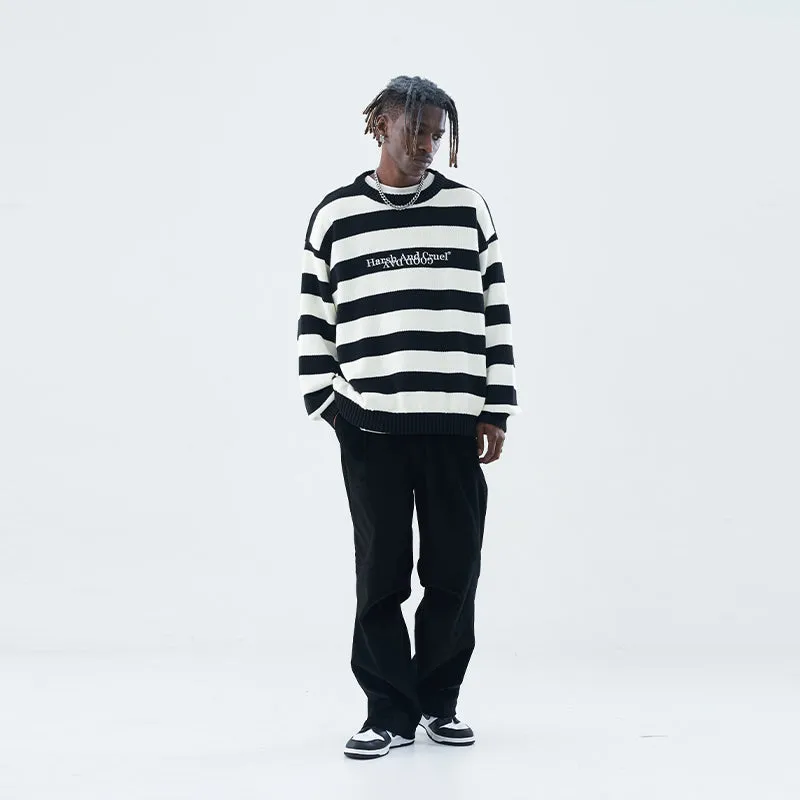 Striped Basic Logo Sweater