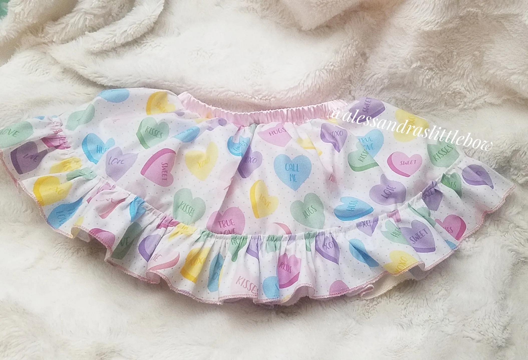 Sweet Hearts ruffle skirt bloomers