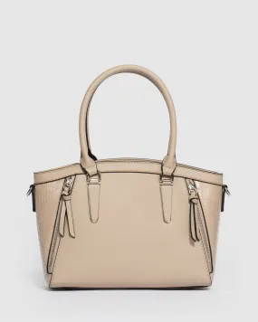 Taupe Carissa Tote Bag