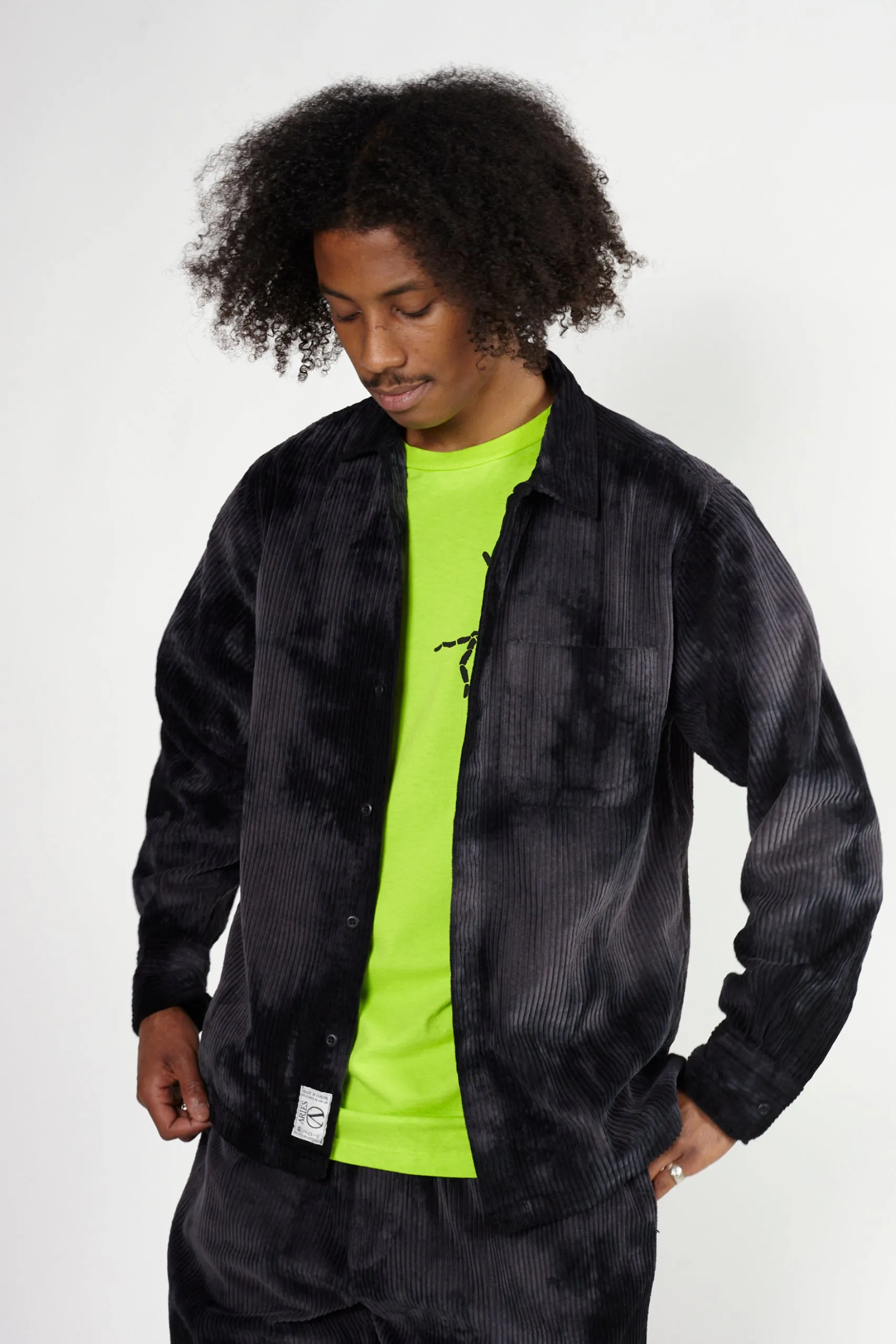 Tie Dye LS Corduroy Shirt