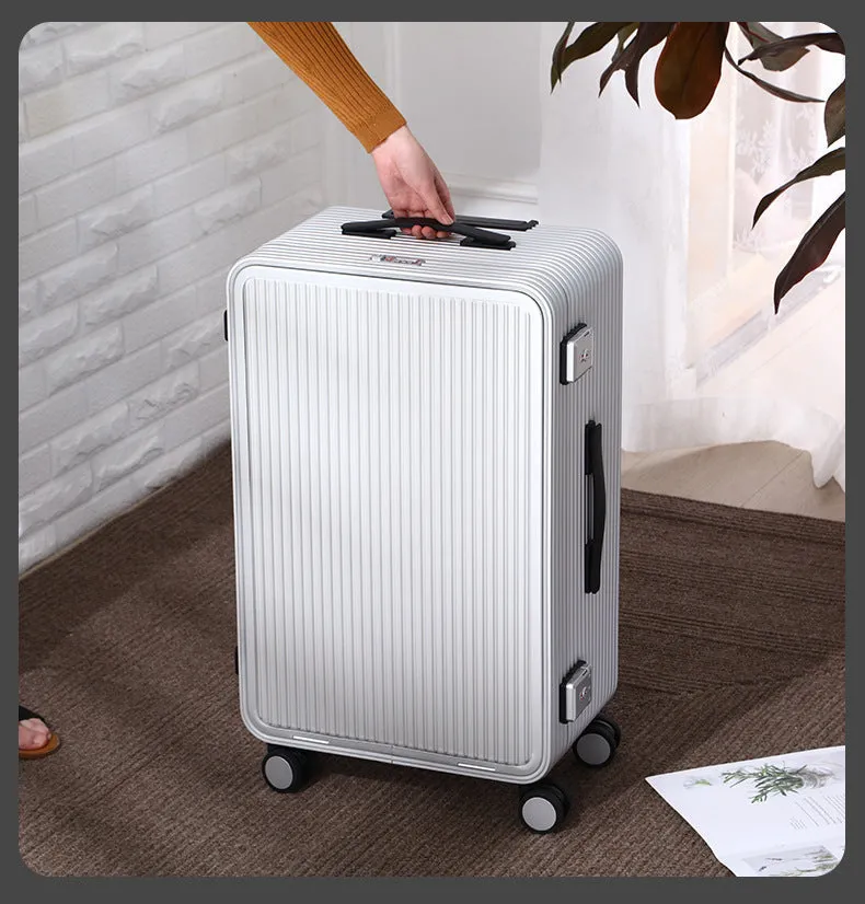 Unisex 100% Aluminium Laptop Luggage Spinner Rolling Trolley Bag