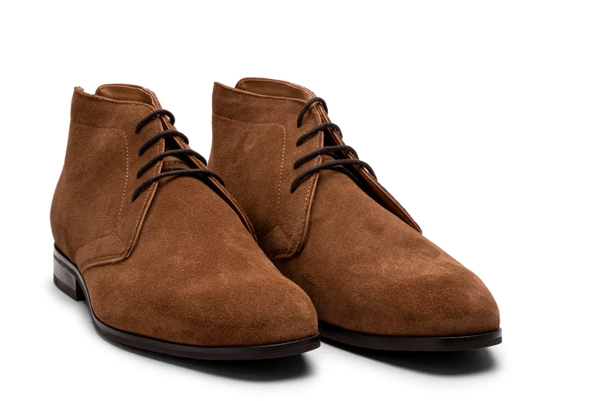 Vegan Leather Chukka Derby Boots - Classic Style