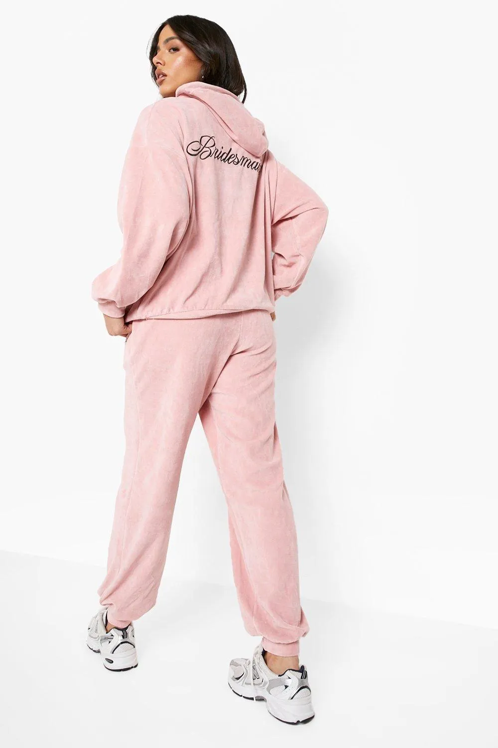 Velour Bridesmaid Hoodie & Jogger Tracksuit