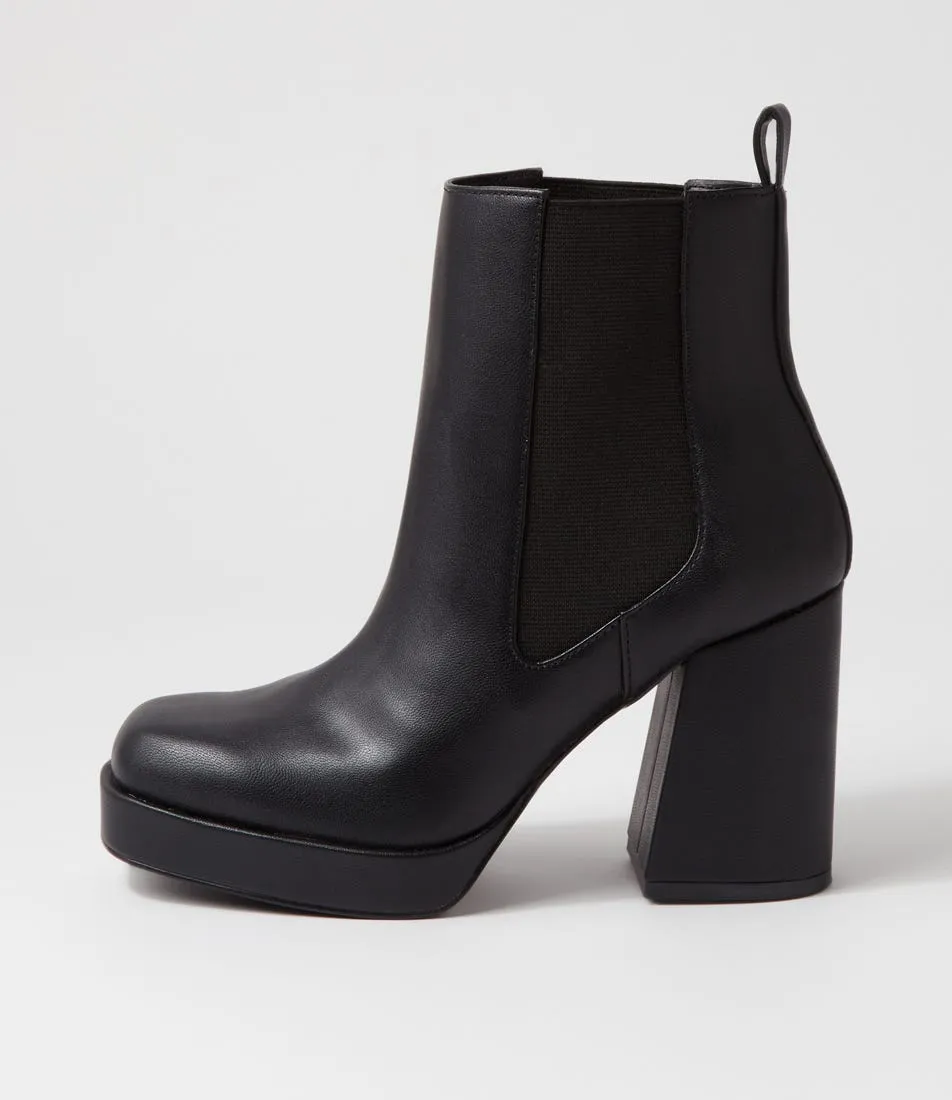 VERALI Ava Black Chelsea Boots