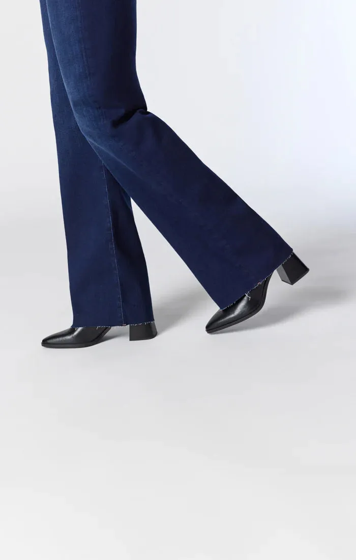 Victoria High Waist Flared Denim Trousers