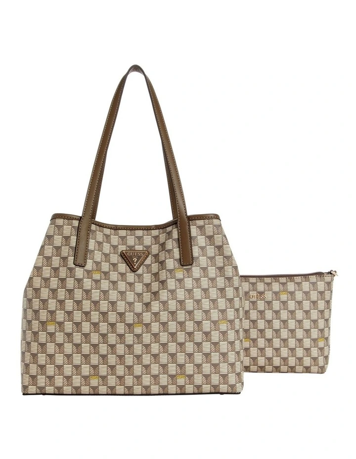 Vikky II 2 in 1 Tote Bag in Granite Logo