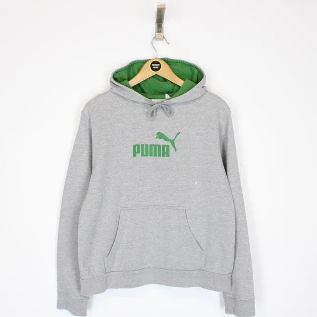 Vintage Puma Spellout Hoodie Medium