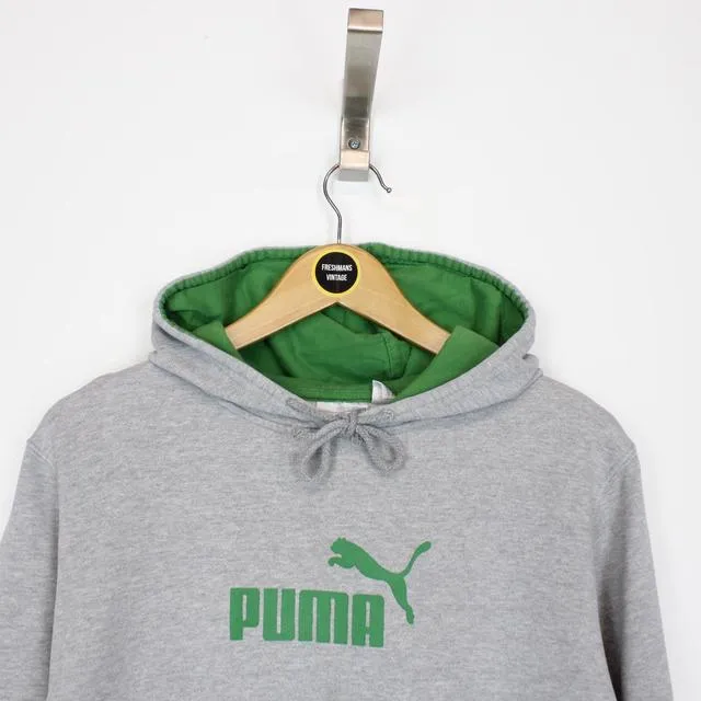 Vintage Puma Spellout Hoodie Medium