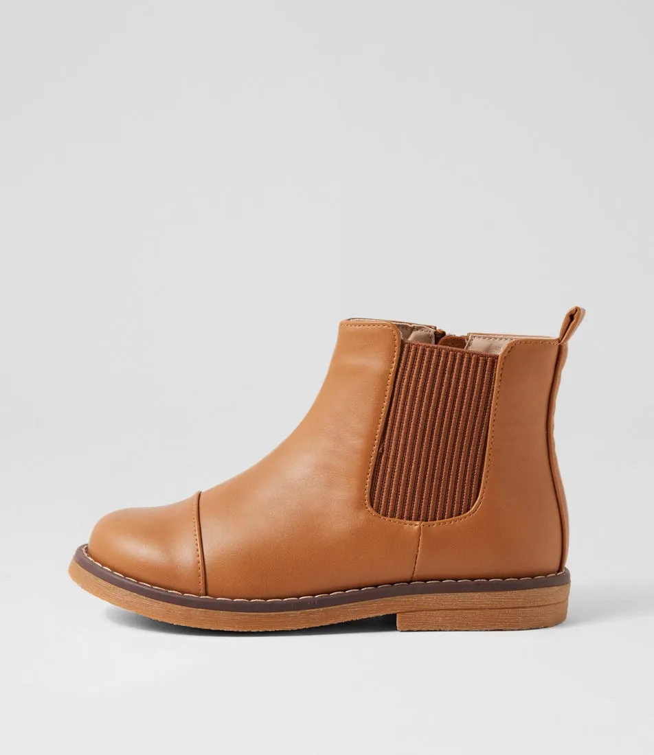 WALNUT Jack Tan Chelsea Boots