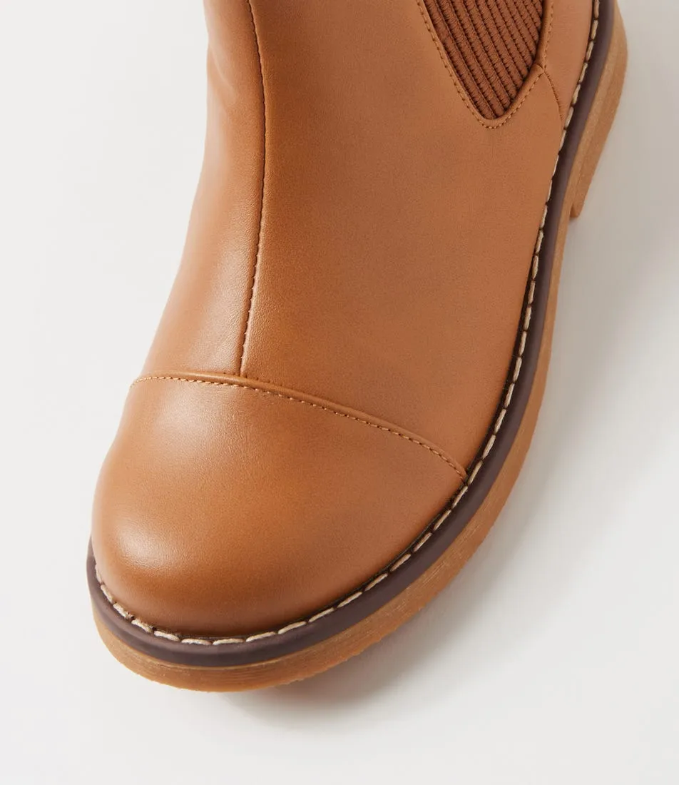 WALNUT Jack Tan Chelsea Boots