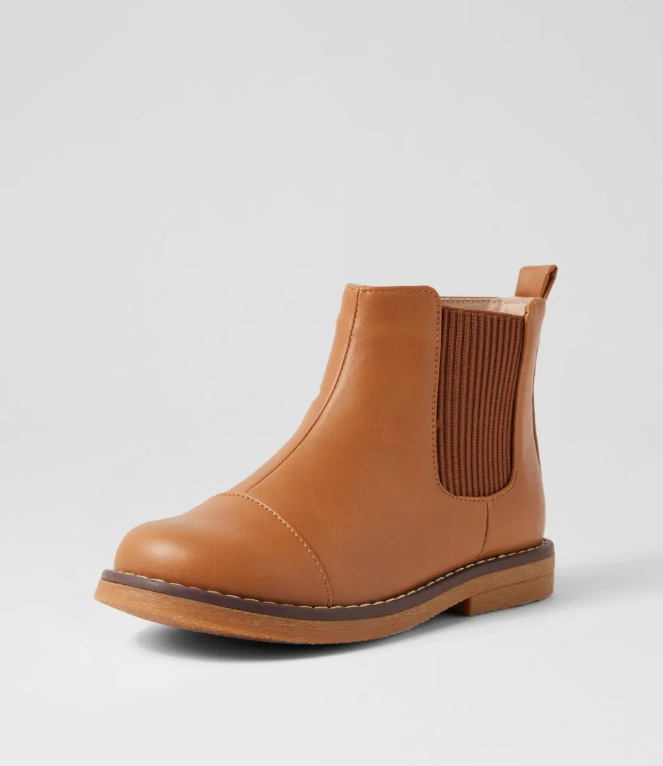 WALNUT Jack Tan Chelsea Boots