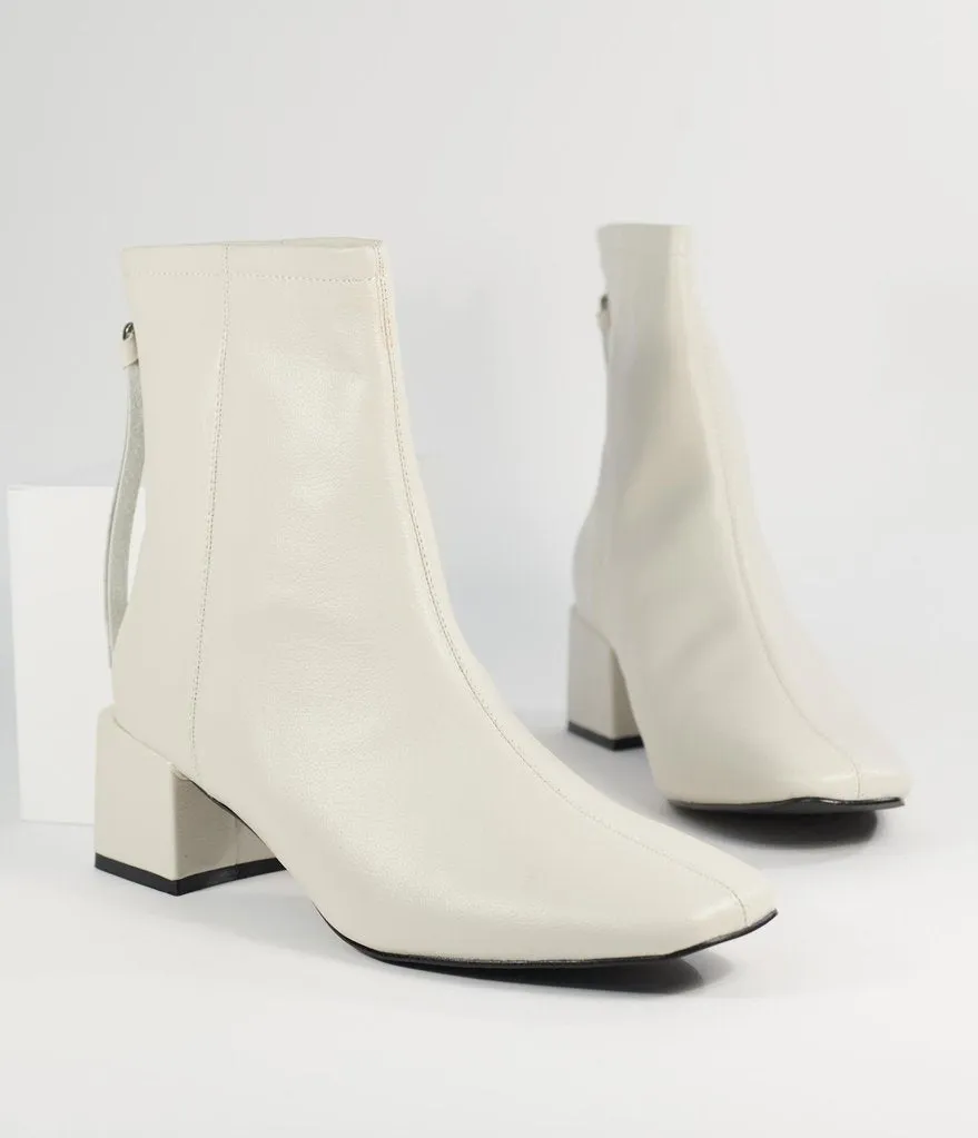 White Ankle Boots