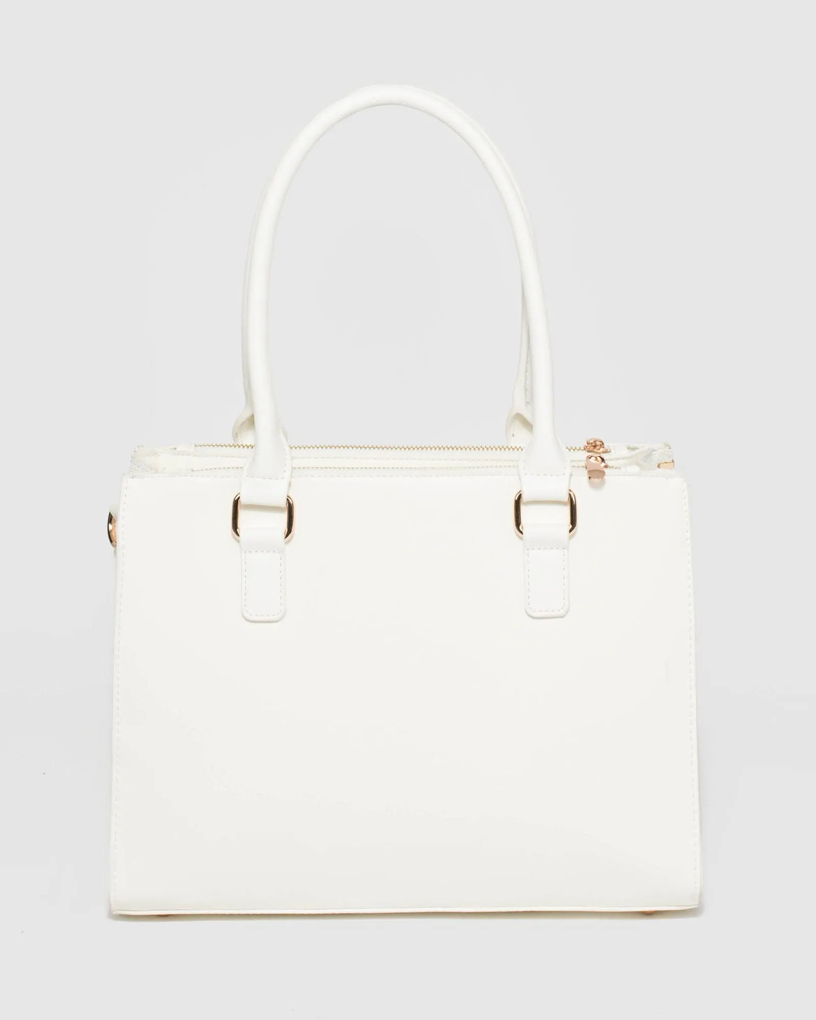 White Fabiana Tassel Tech Tote Bag