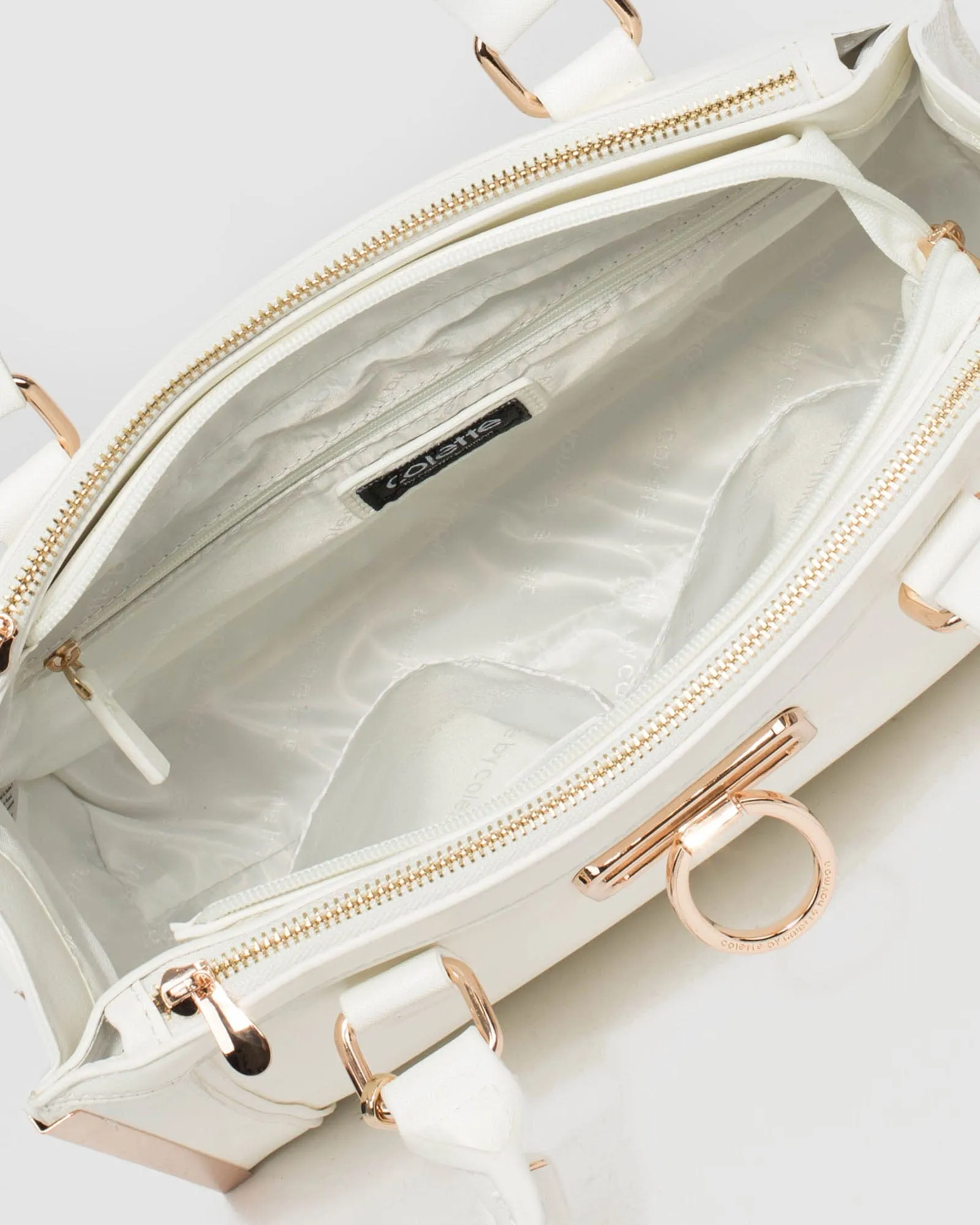 White Fabiana Tassel Tech Tote Bag