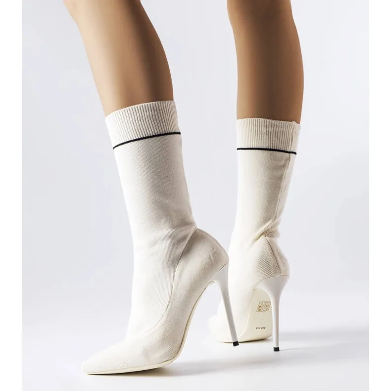 White sock boots from Pelletier