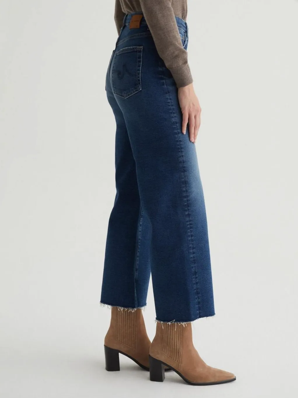 Wide leg crop pants in Elmhurst by AG SAIGE.