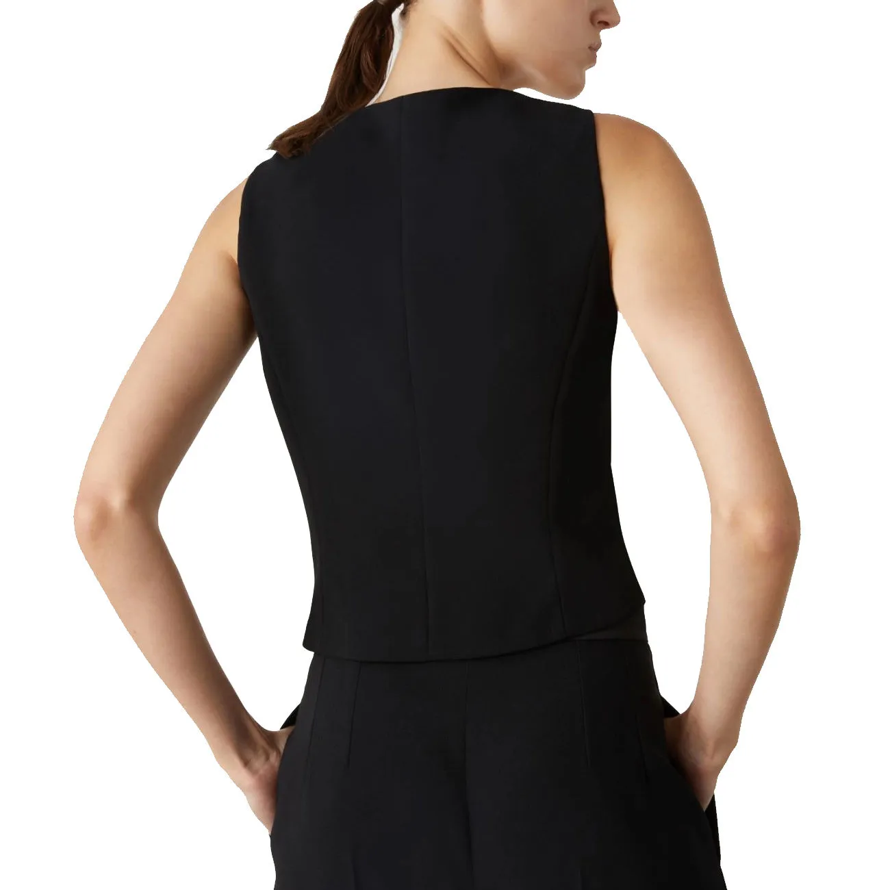 Women's Black Gilet Ossola