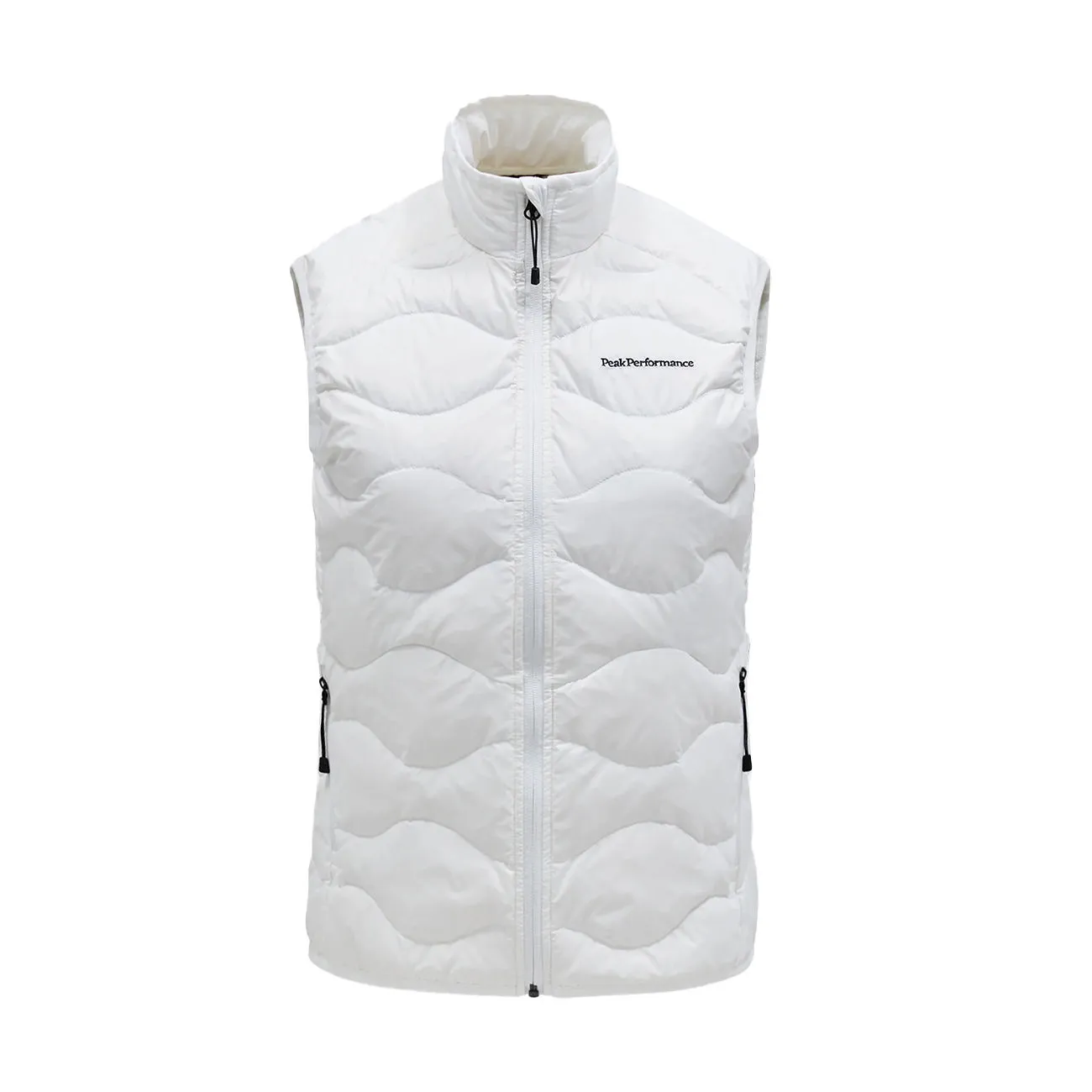 Women's Off White Helium Down Vest.