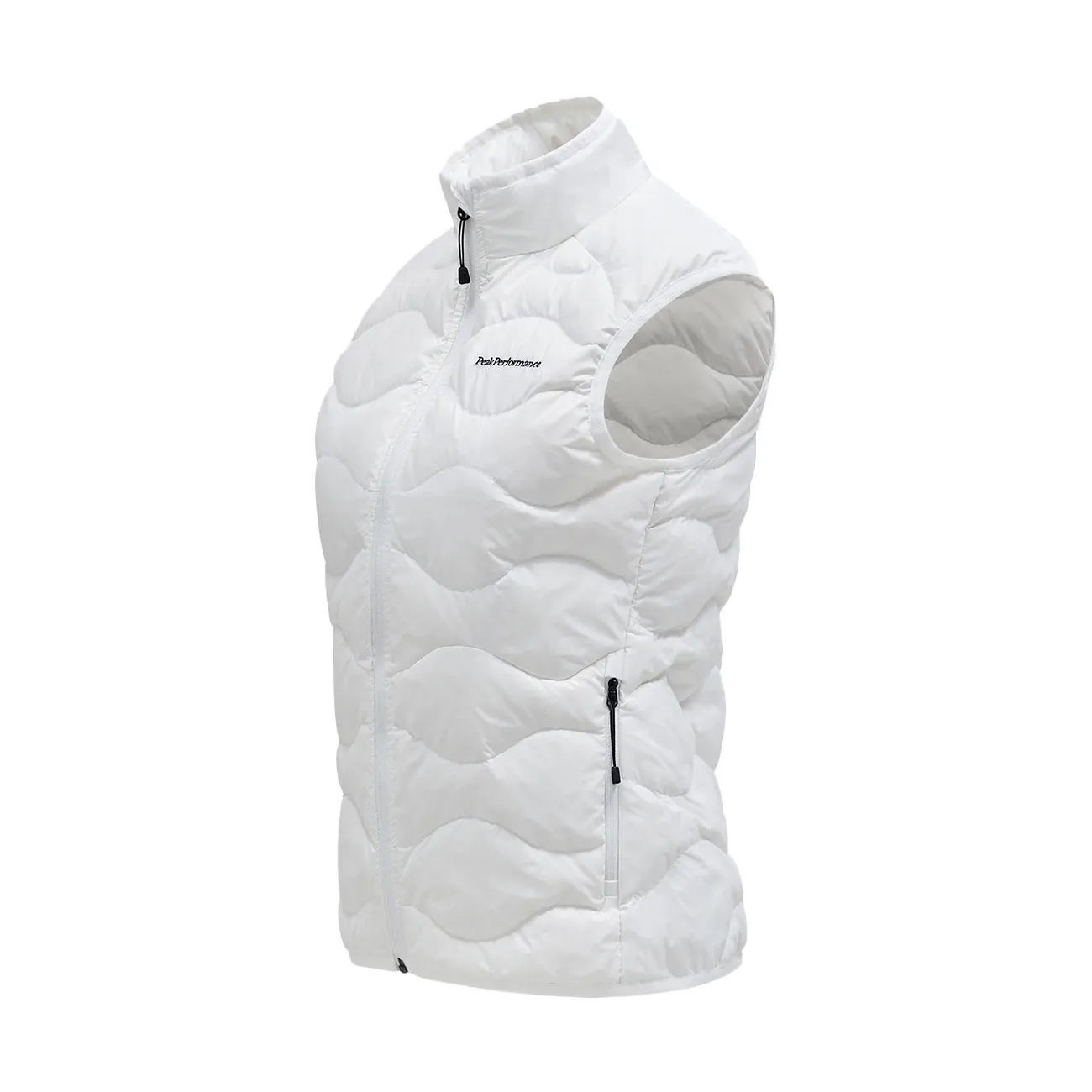 Women's Off White Helium Down Vest.