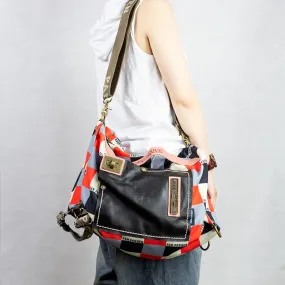 Women's Vintage Genuine Leather Large Capacity Crossbody Handbag