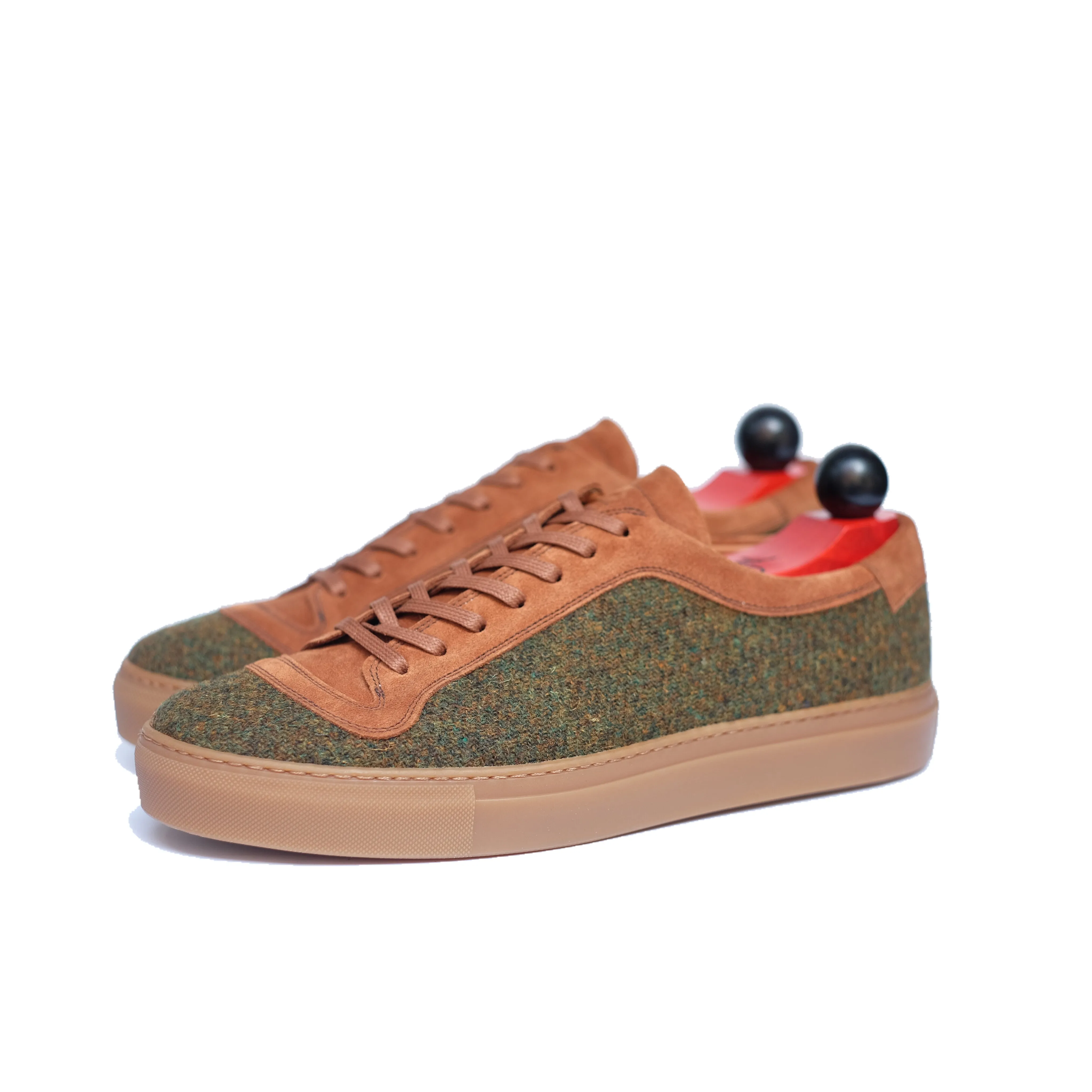 Woodinville Forest Green Medley Tweed Cumin Suede - Shop Now!