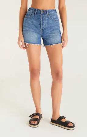 Z Supply high-waisted denim shorts