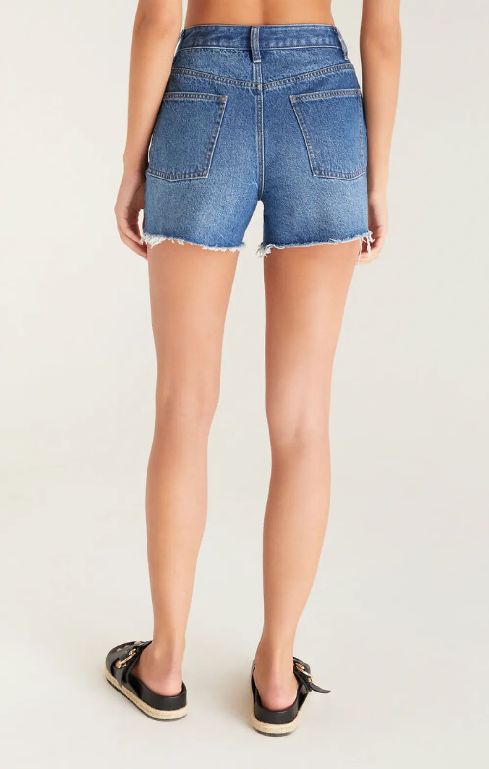 Z Supply high-waisted denim shorts